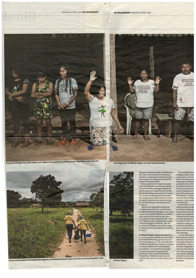 Braziliaans dorpshoofd bidt voor bescherming tegen corona en honger - Afbeelding 2